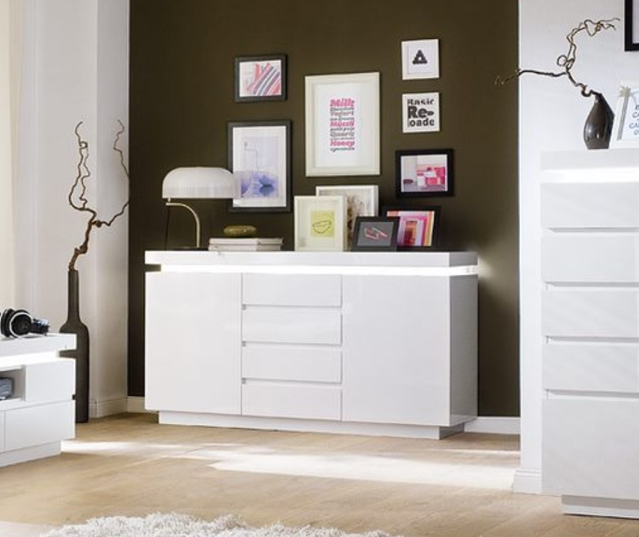 Avanti II Gloss Sideboard with LED Lights – QUICK DELIVERY