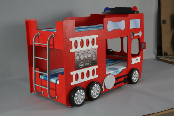 Double Decker Bunk Bed - Fire engine