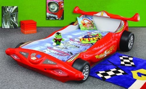 Racing Car Bed with LED Lights