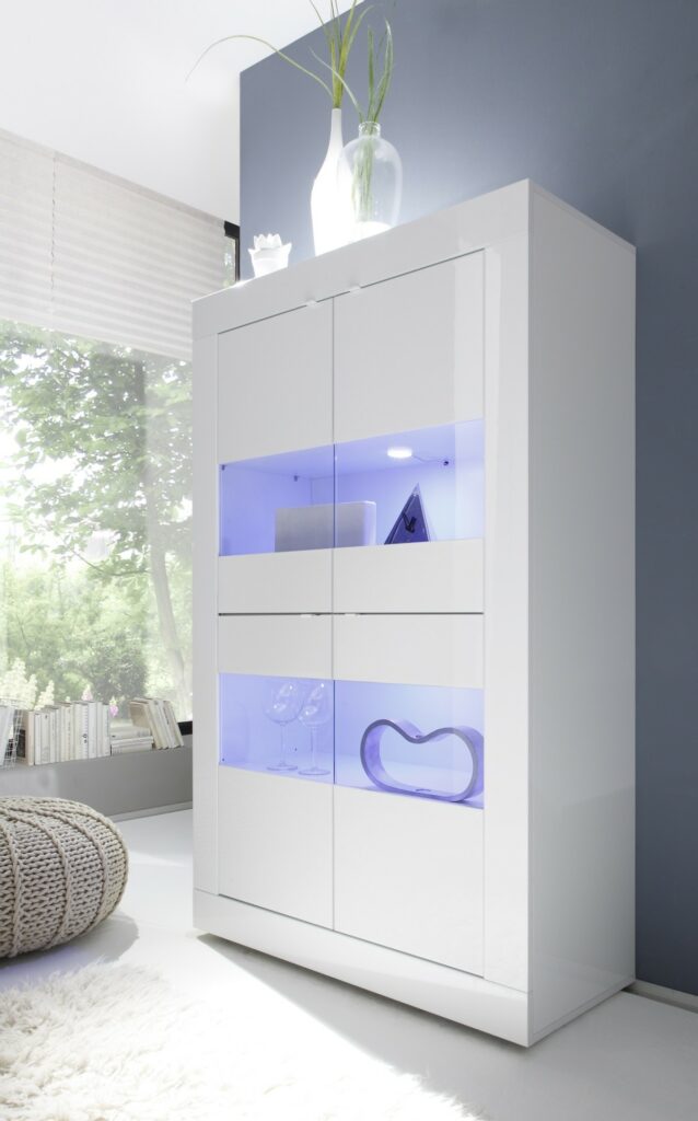 Dolcevita Wide Gloss Display Cabinet