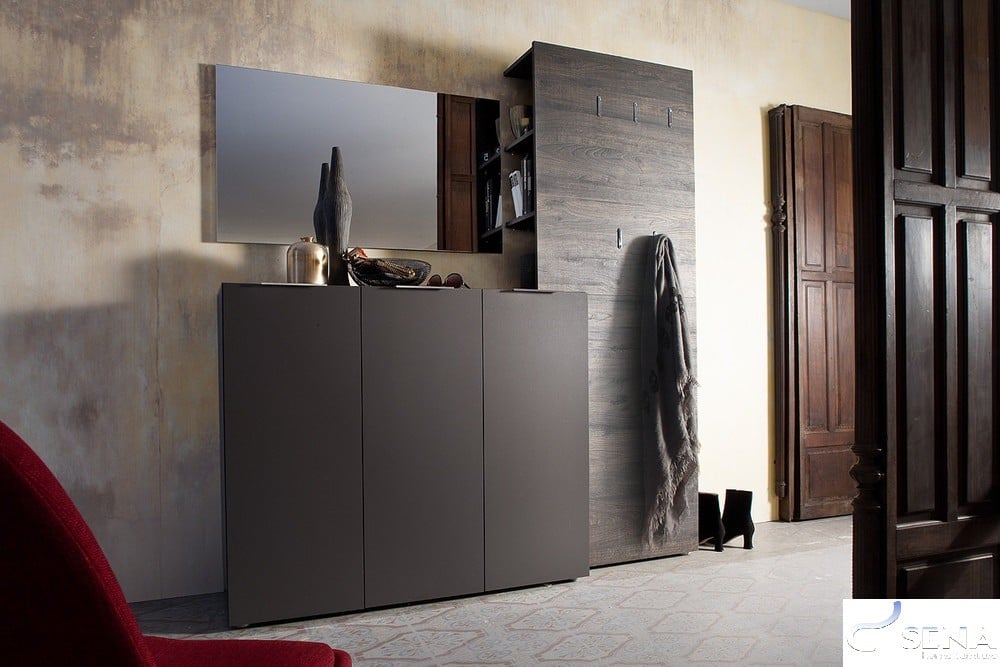 Lima II –  anthracite shoe cabinet