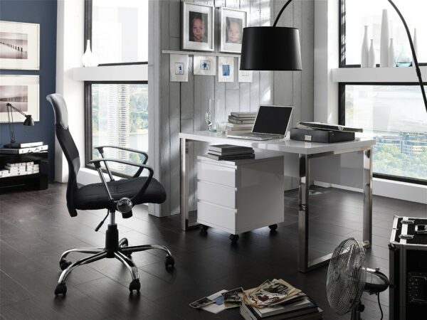 Sydney III - white lacquered computer desk