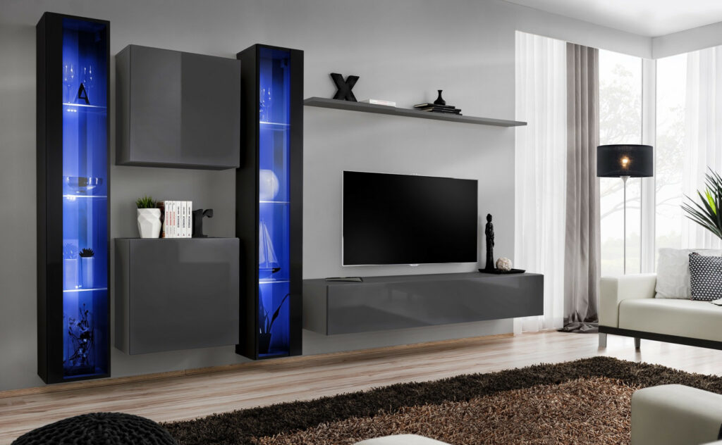 Switch XX  modular wall unit with LED lights