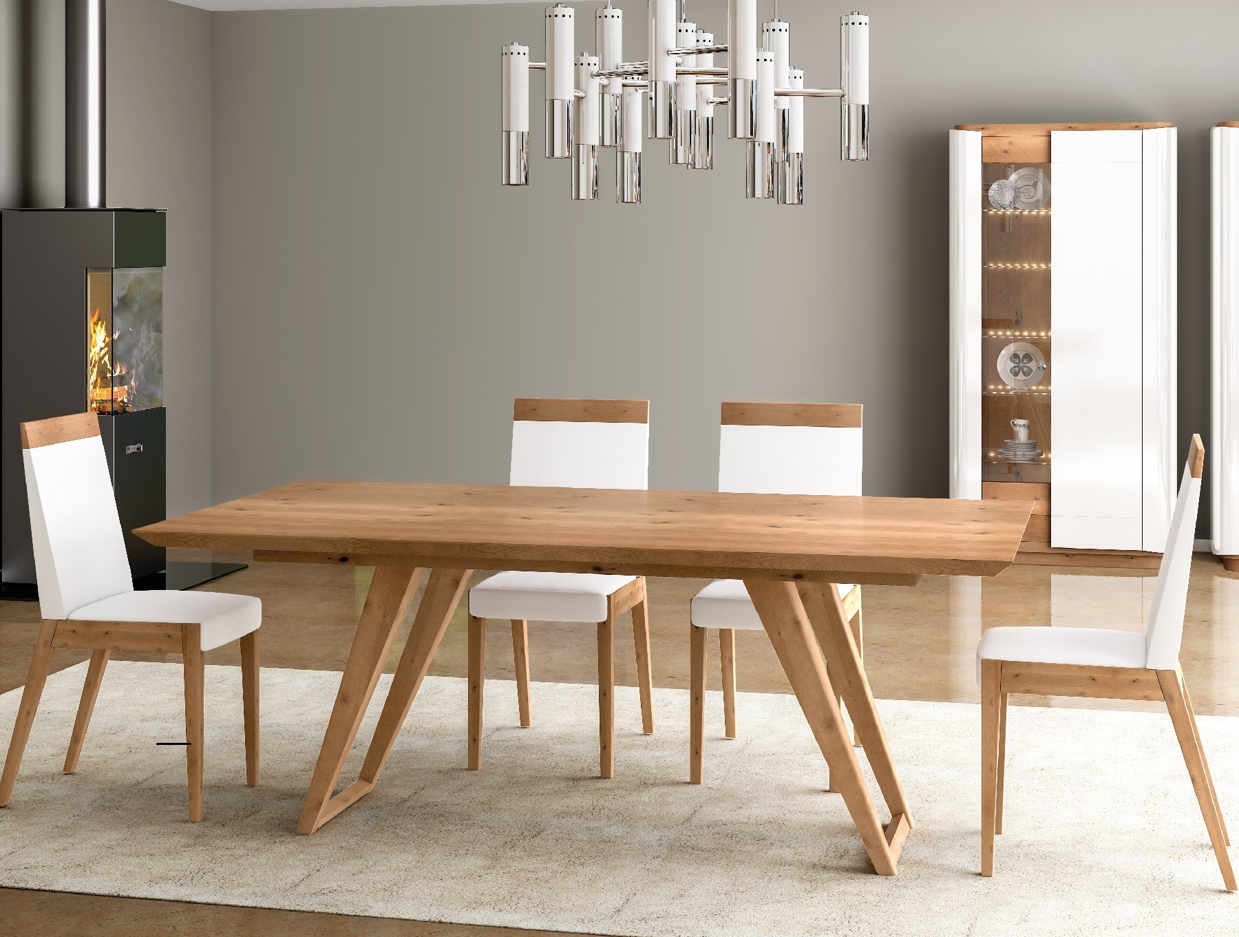 Evora bespoke  solid wood dining table