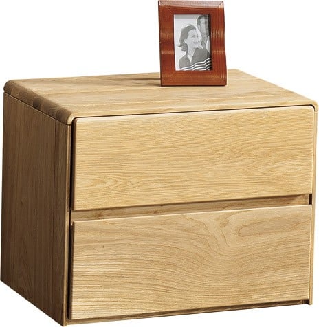 Atlanta assembled solid wood bedside cabinet in various wood option