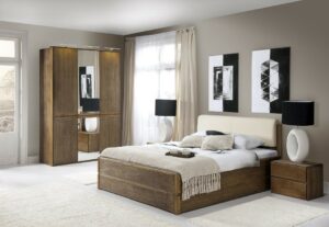 Atlanta solid wood bed with storage space