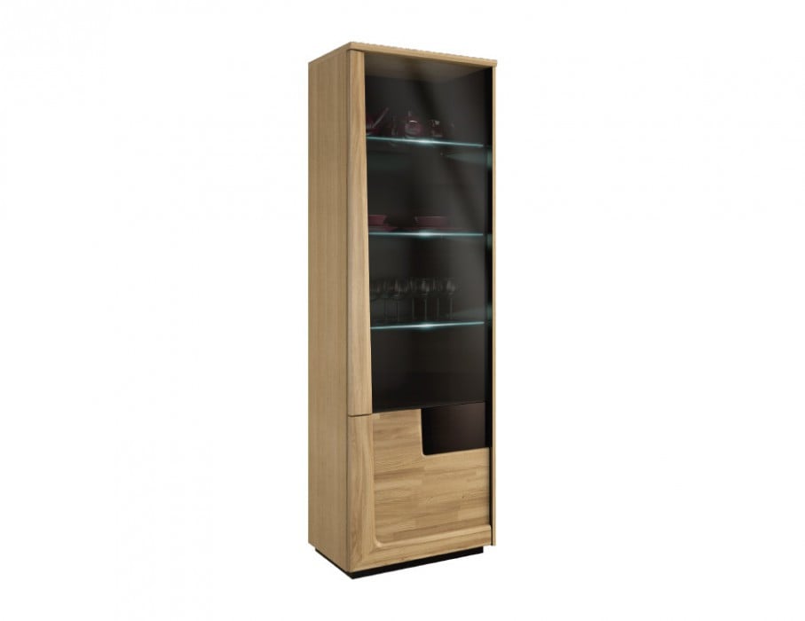 Maganda assembled solid wood display cabinet