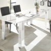 Prisma decorative white gloss dining table