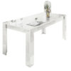 Prisma decorative white gloss dining table