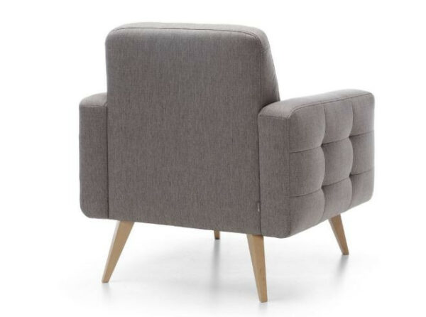Nappa Scandinavian style armchair