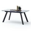 Omaha extendable dining table in grey finish
