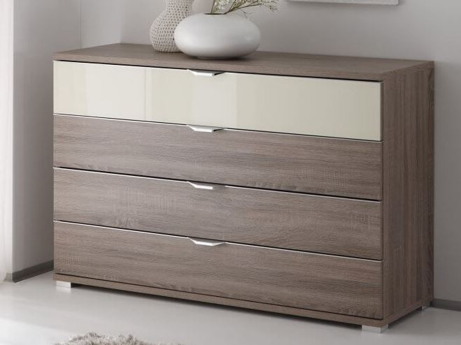 Rubin assembled wide chest with 4 drawers