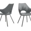 Isola - modern dining chair in premium faux leather