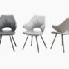Isola - modern dining chair in premium faux leather