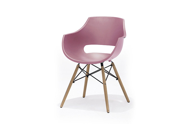 Rock Modern Dining Chair with Wooden Legs