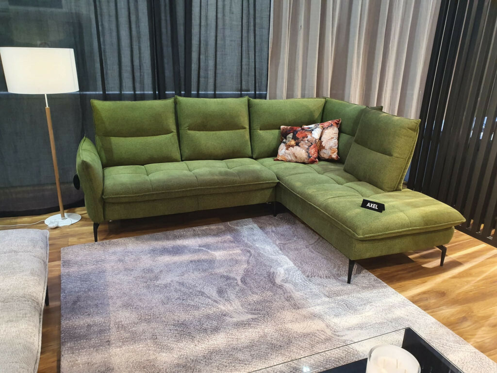 Axel II luxury corner sofa with movable backrests