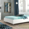 Liana luxury high gloss finish bed with LED lights