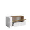 Power Sideboard in White Gloss and Sandal Oak Imitation
