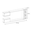 Cosmo White Hanging Wall Unit in Concrete Finish