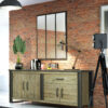 Lorain Oak Sideboard in Loft Style