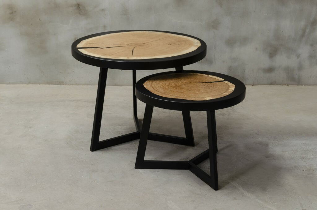 Hayami Set of Round Resin Tables
