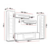 Air M2 Wall Unit with Bio Fireplace
