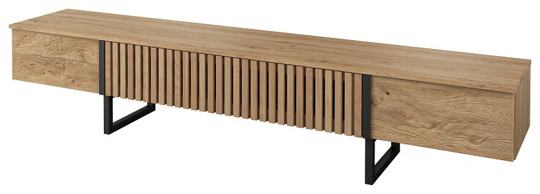 TV Stand Gino 230 cm in Solid Oak