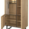 Gino Highboard in Solid Oak and Large Storage Section