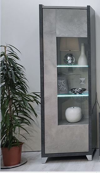 Louis Display Cabinet with LED Light
