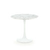 Ready Small Dining Table in White Marble Effect