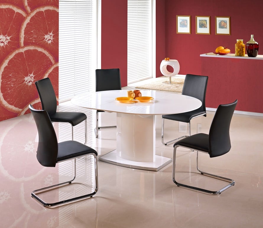 Ovios Extending Dining Table in White