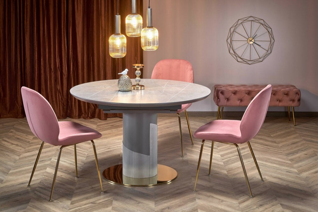 Muscato Extendable Dining Table Glamour Style