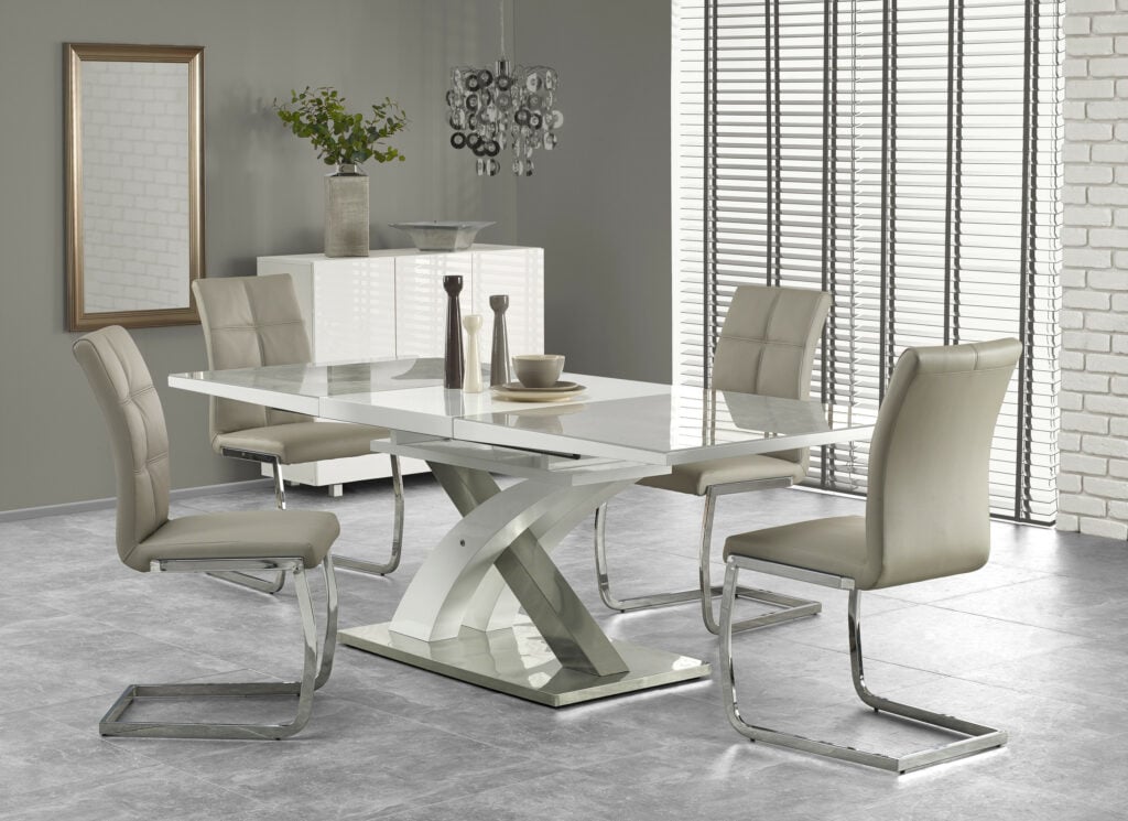 Sandori Extension Dining Table in Light Grey  IN STOCK