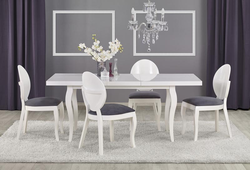 Aphrodite Extendable White Dining Table – LAST ONE IN STOCK