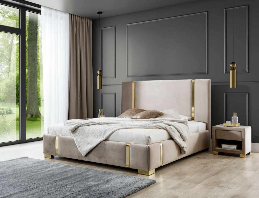 Oro Modern Upholstered Bed