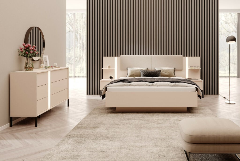 Vogue Modern Bed for Mattress 160cm- EuroKing