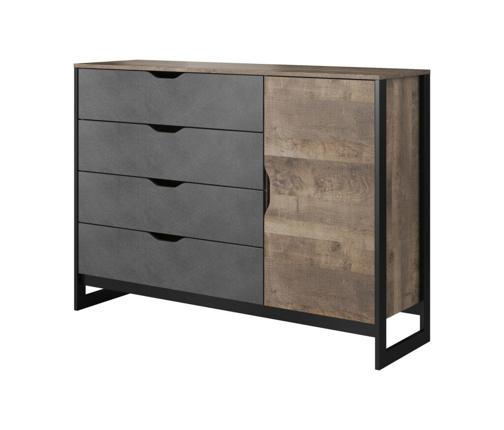 Ando 138cm Sideboard in Sand Oak and Matera finish