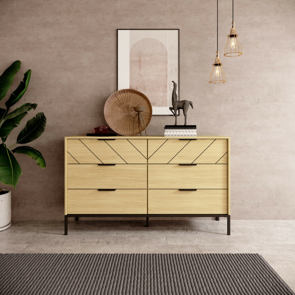 Verso 137cm 6 Chest Of Drawers