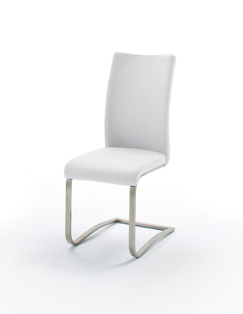 Arco Natural Leather Chair in an Off-White