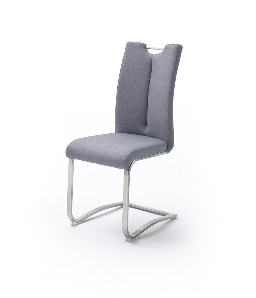 Atos Natural Leather Chair in Grey