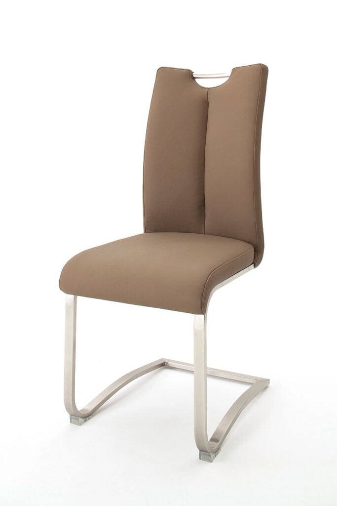 Atos Natural Leather Chair in Cappuccino