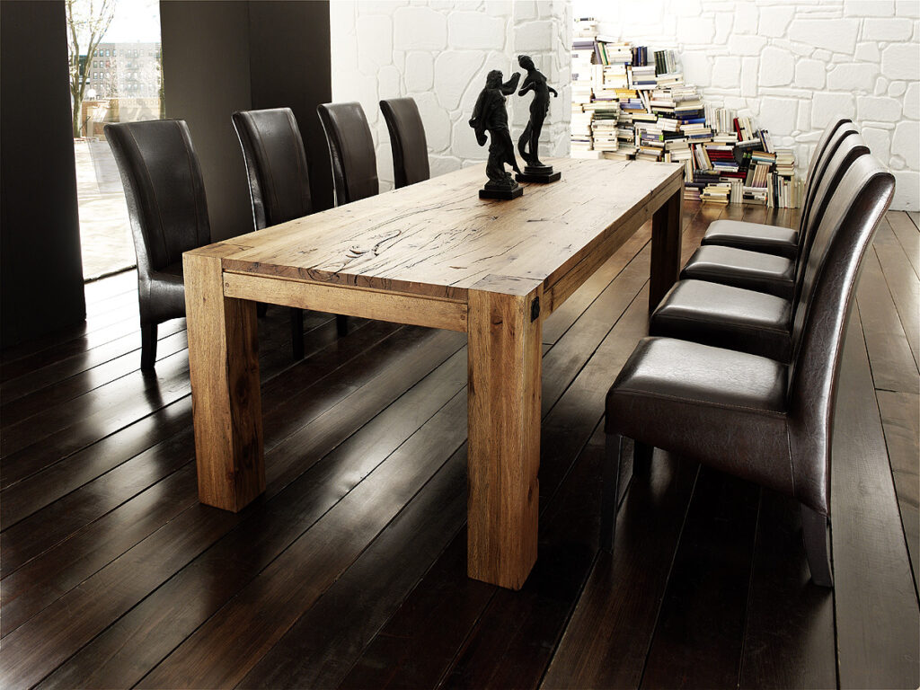 Leeds Solid Oak Dining Table in Various Finishes and Sizes 180cm-400cm