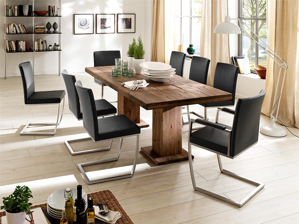 Manchester Solid Oak Dining Table in Various Finishes and Sizes 180cm-400cm