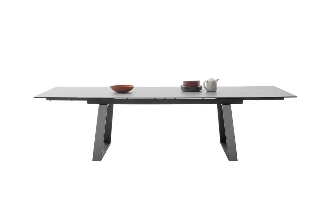 Narbonne 200(300)x100cm ceramic extendable table in Light Grey