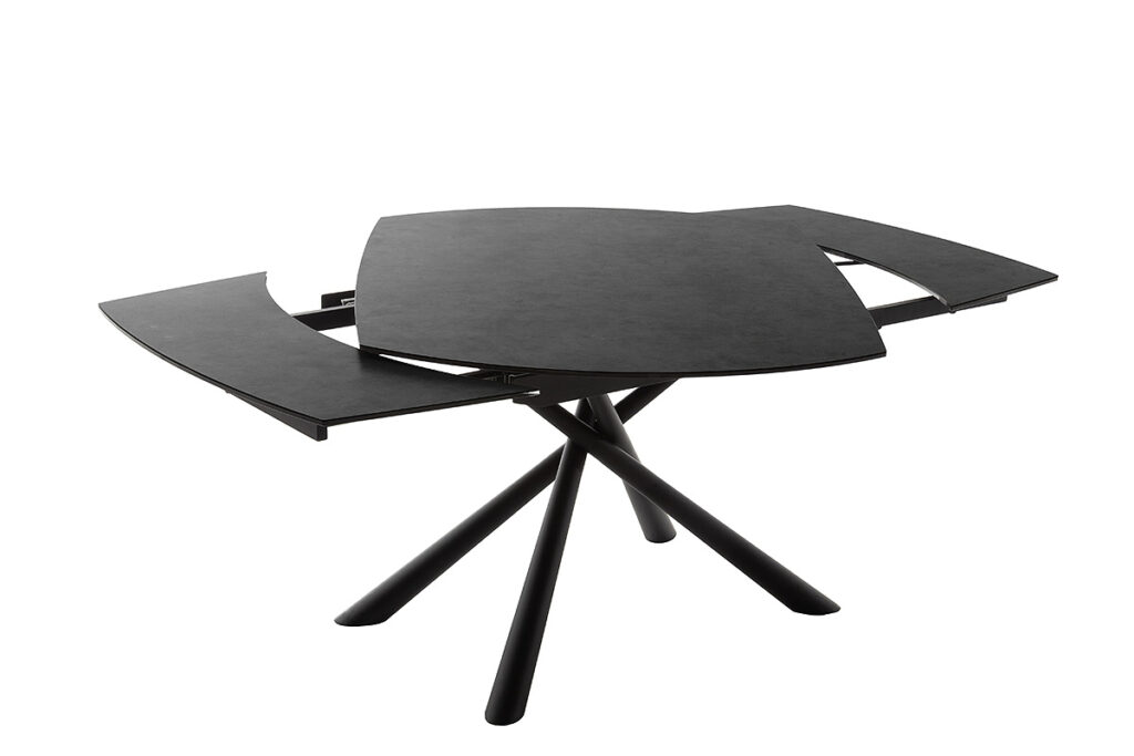 Nicosia 130(190)x100cm ceramic extendable table in Anthracite Grey