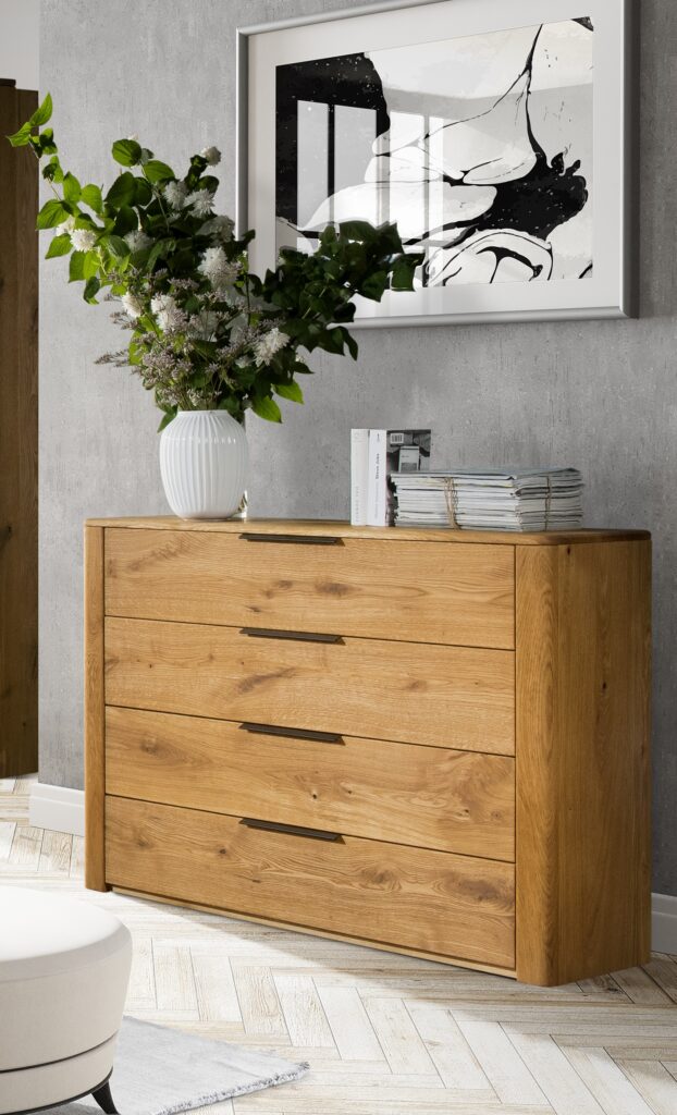 Dallas Assembled Oak Chest Of Drawers